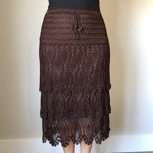 Alberto Makali Crochet Skirt